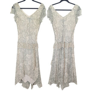 Jonathan Martin Studio Silk Dress | Ethereal Fairycore Boho Floral Designer